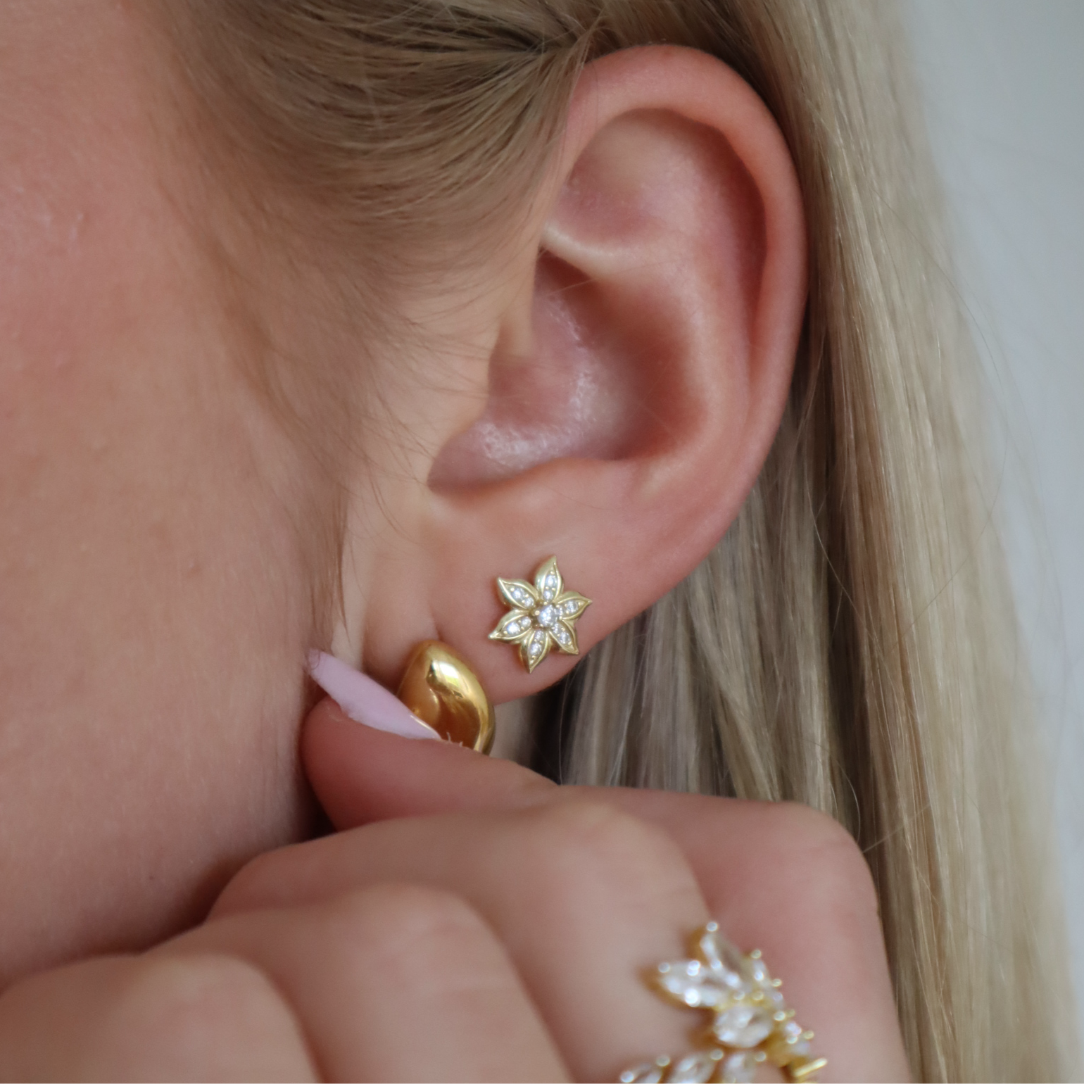 Boucles d'oreilles en fleurs