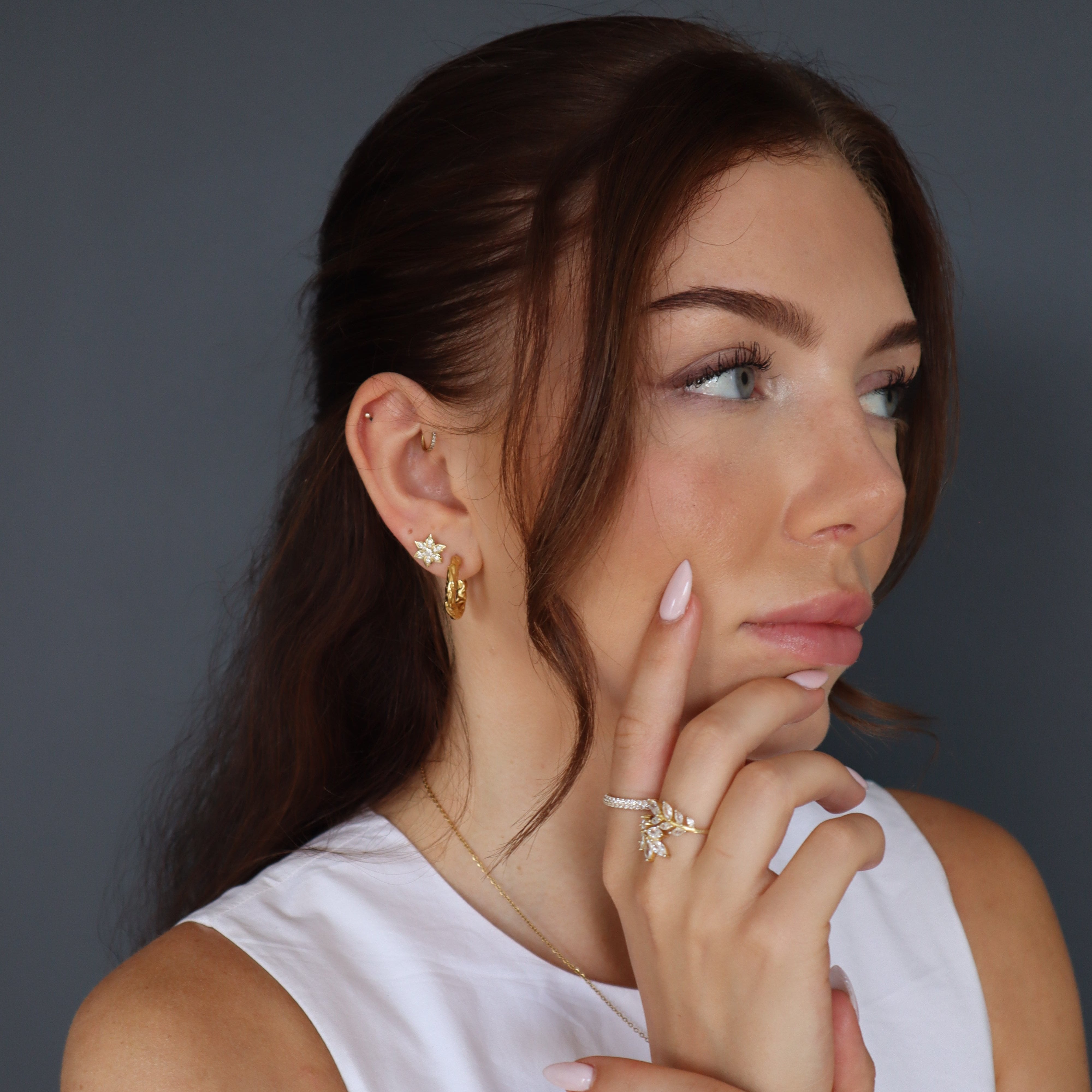 Boucles d'oreilles en fleurs